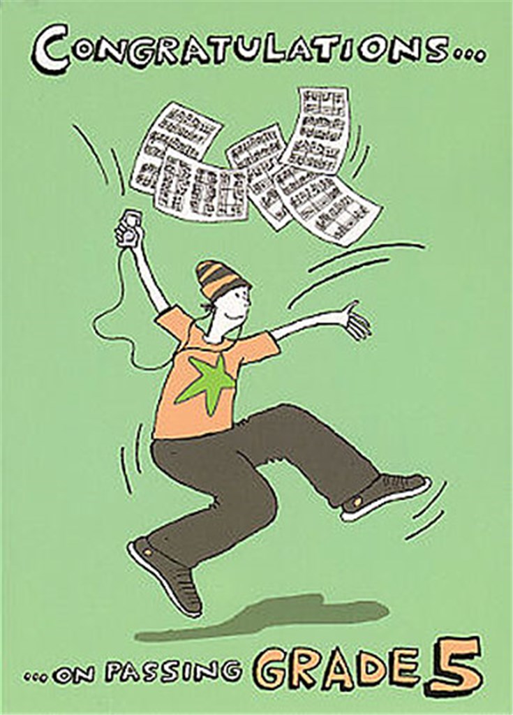 Music Gallery: Congratulations Card-Grade 5 (Boy)